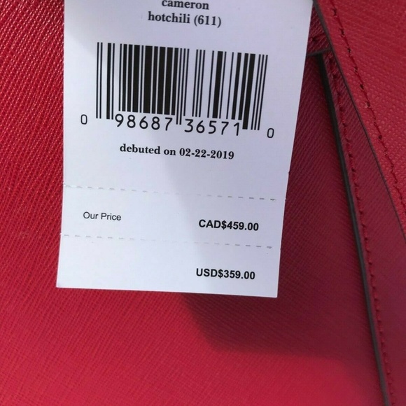 NWT New Kate Spade Large Red Pocket Tote Bag - Picture 7 of 8